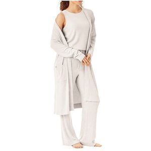 XXL Member's Mark Ladies 3 Piece Ribbed Lounge Set